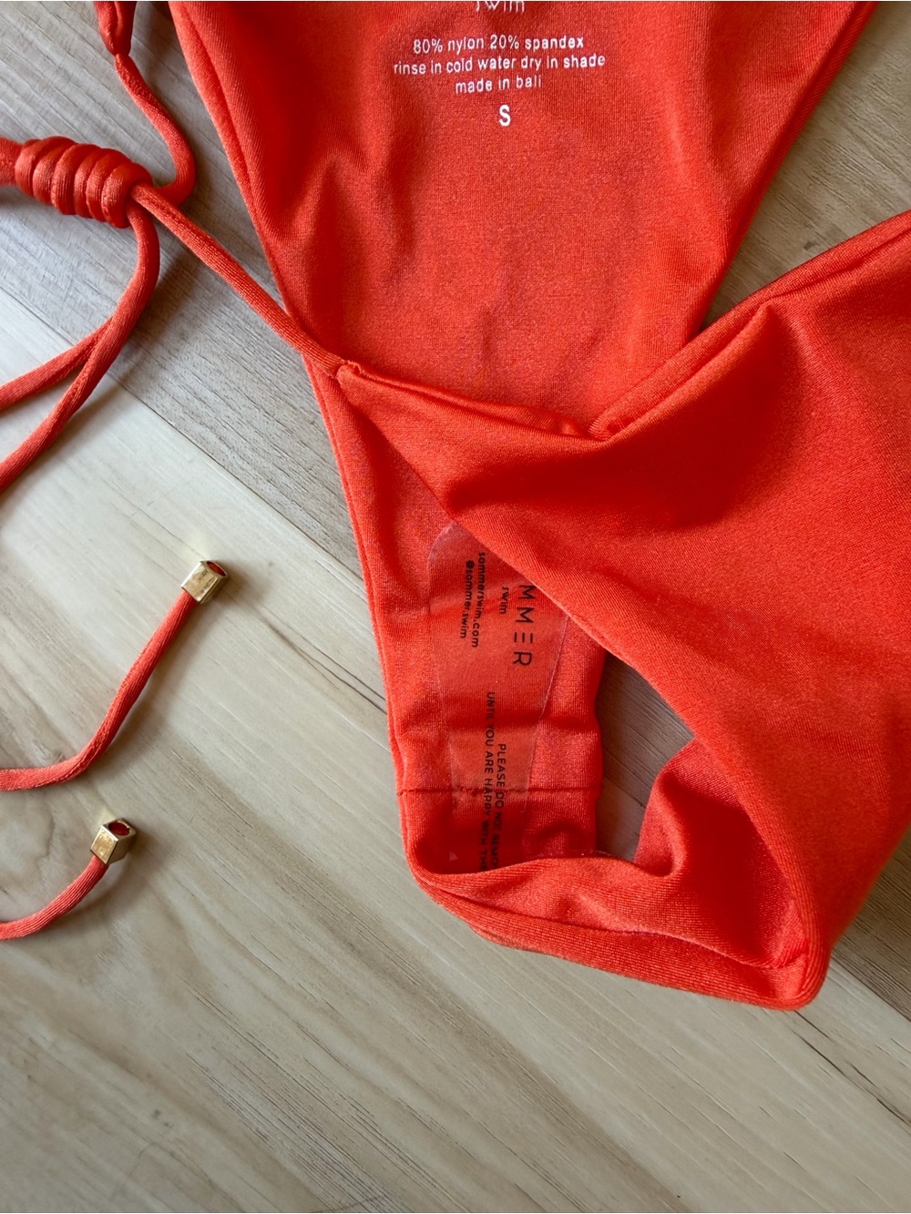 Sommer swim bikini in chili red, size Small, New with tags! - Picture 4 of 4